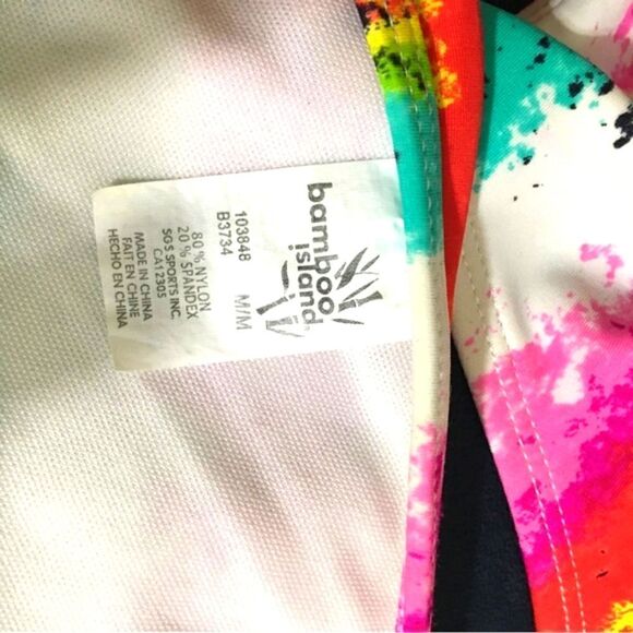 Bamboo Island Colorful Tie Dye Two-piece Bikini Size M - Picture 6 of 7